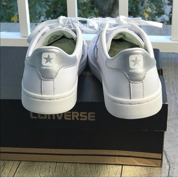 NWT Converse PL LP OX White Silver WMNS AUTHENTIC - Picture 3 of 7